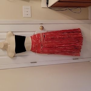 Tribal Skirt, Size 6, Pink/White/Black